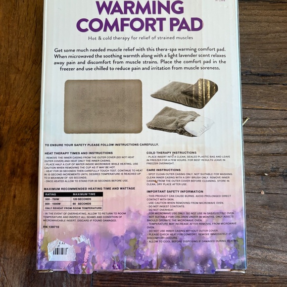 NEW Brookstone  Warming Comfort Pad - Picture 2 of 7